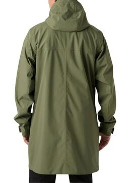 Capa de chuva Helly Hansen Brussel verde para homens