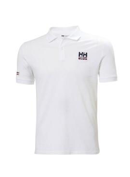 Camisa de polo branca Helly Hansen Messina para homem.
