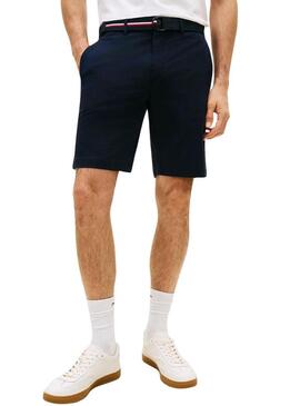 Bermudas Tommy Hilfiger Denton azul marinho para homens