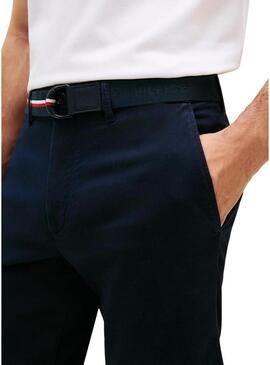 Bermudas Tommy Hilfiger Denton azul marinho para homens