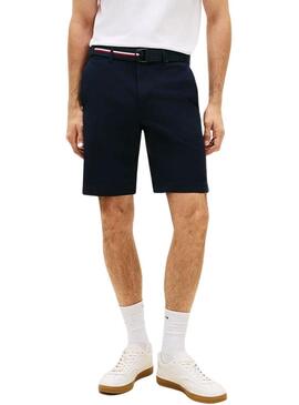 Bermudas Tommy Hilfiger Denton azul marinho para homens