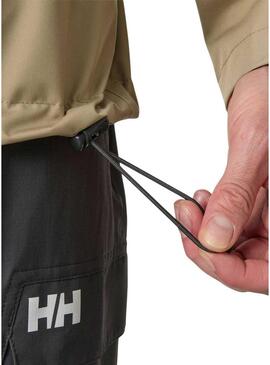 Jaqueta Helly Hansen Crew Midlayer em camelo com capuz