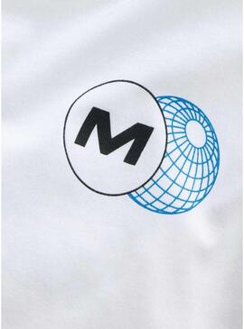 Camiseta Name It Benno estampado Miami branca para menino.