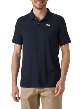 Camisa Polo Helly Hansen Ocean azul marino para homem.
