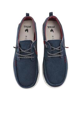 Sapatos Walkin Pitas Byron azul marinho para homem