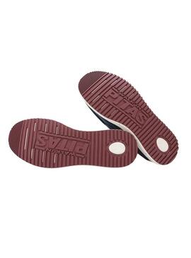 Sapatos Walkin Pitas Byron azul marinho para homem