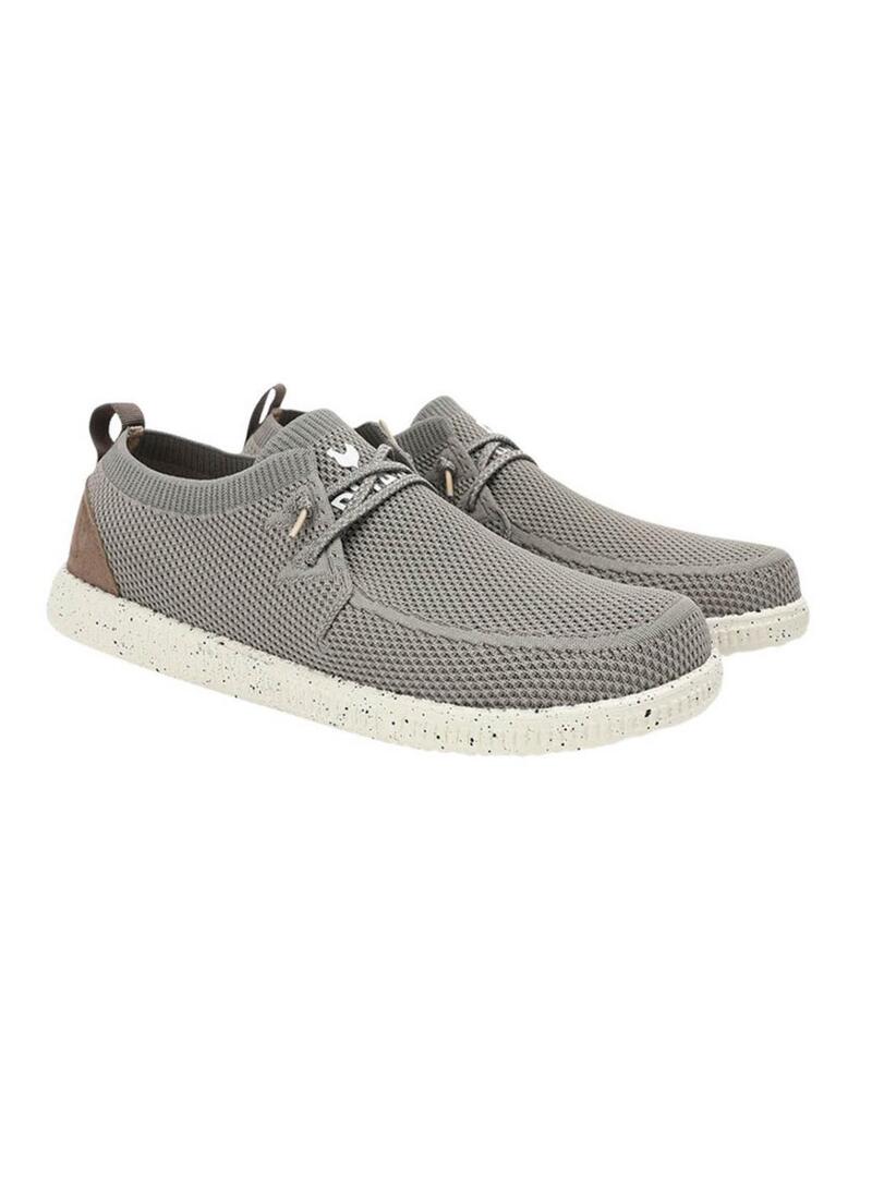 Sapatos Walkin Pitas Fly lavados em cinza taupe para homem