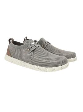Sapatos Walkin Pitas Fly lavados em cinza taupe para homem