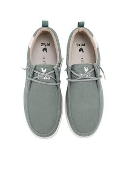 Sapatos Walkin Pitas Wallabi Biarritz turquesa para homem.