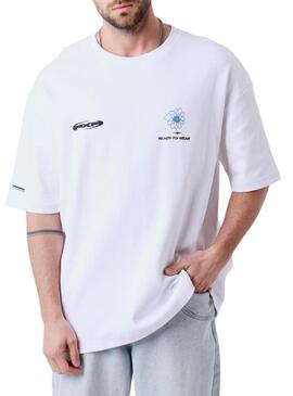 Camisa Project x Paris Street Bloom branca para homem.