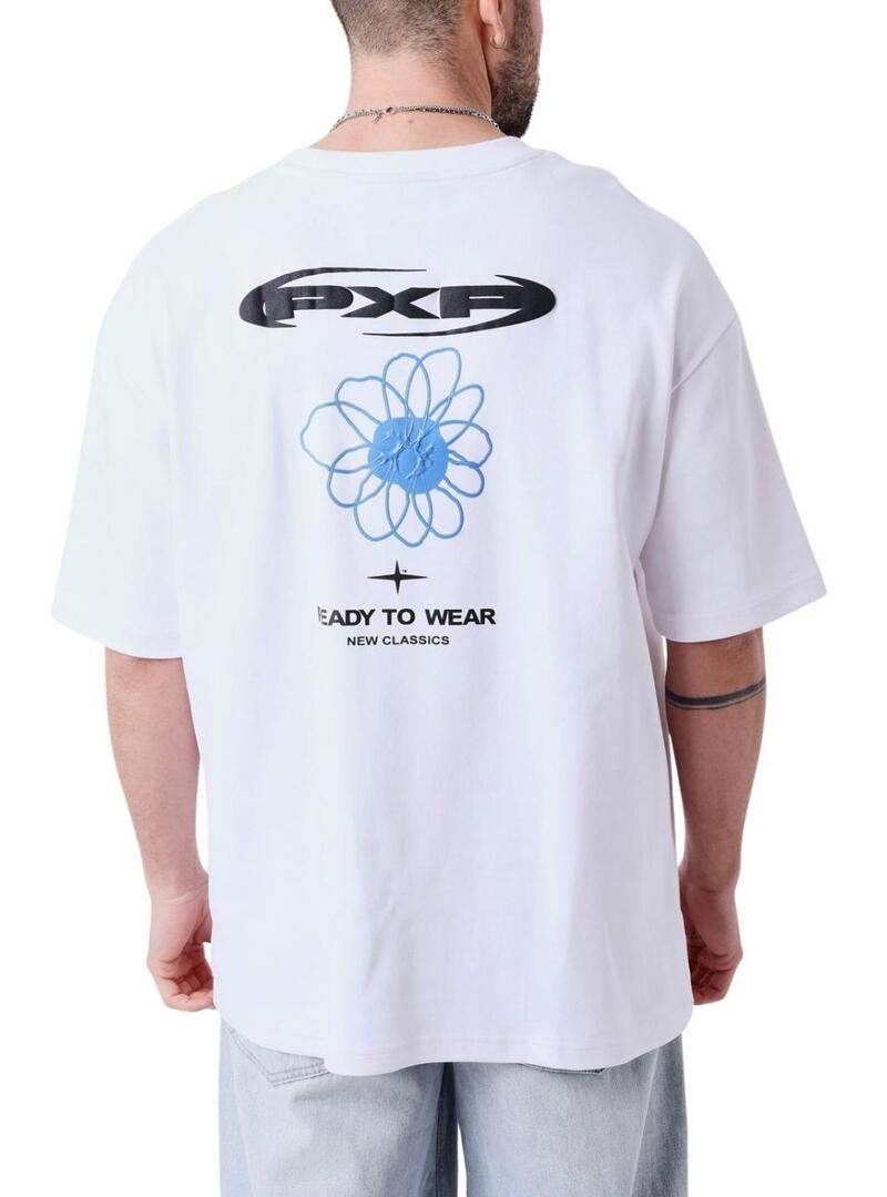 Camisa Project x Paris Street Bloom branca para homem.