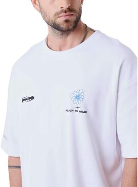 Camisa Project x Paris Street Bloom branca para homem.