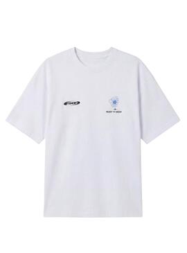 Camisa Project x Paris Street Bloom branca para homem.