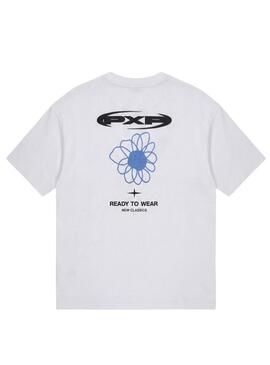 Camisa Project x Paris Street Bloom branca para homem.