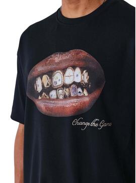 Camiseta Project x Paris GoldRush preta para homem.