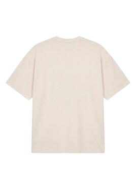 Camiseta Project x Paris Varsity PXP bege para homem.