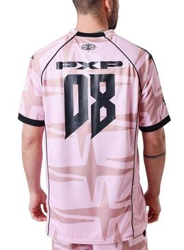 Camiseta Project x Paris Training rosa para homem.