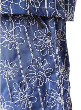 Calça curta Project x Paris Candide Idylle flores azul para homem