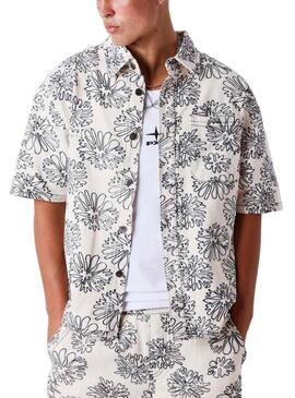 Camisa Project x Paris Street bloom estampado floral para homem.