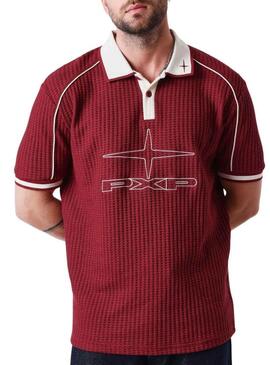 Camisa Polo Project x Paris Knockout granada para hombre.