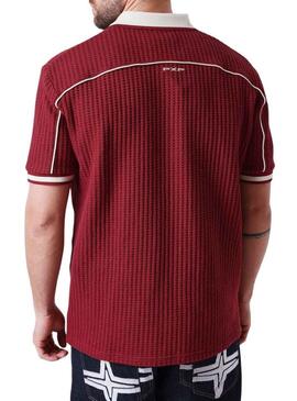 Camisa Polo Project x Paris Knockout granada para hombre.