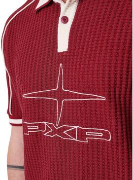 Camisa Polo Project x Paris Knockout granada para hombre.