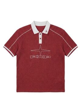 Camisa Polo Project x Paris Knockout granada para hombre.