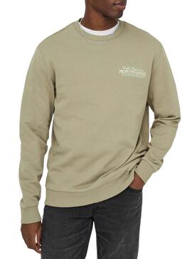 Moletom Only and Sons Cesc verde para homens