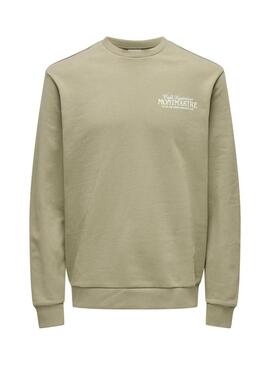 Moletom Only and Sons Cesc verde para homens