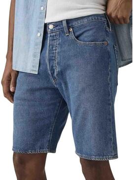 Bermudas de ganga Levi's 501 originales azules para homem.