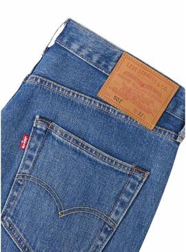 Bermudas de ganga Levi's 501 originales azules para homem.