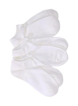 Meias Vans Classic Kick 3 pares branco para mulher e homem