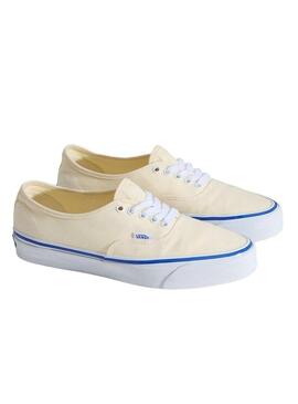 Sapatilhas Vans Authentic branco e azul para mulher.