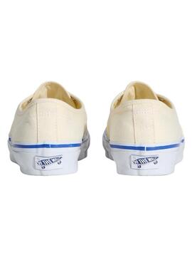 Sapatilhas Vans Authentic branco e azul para mulher.