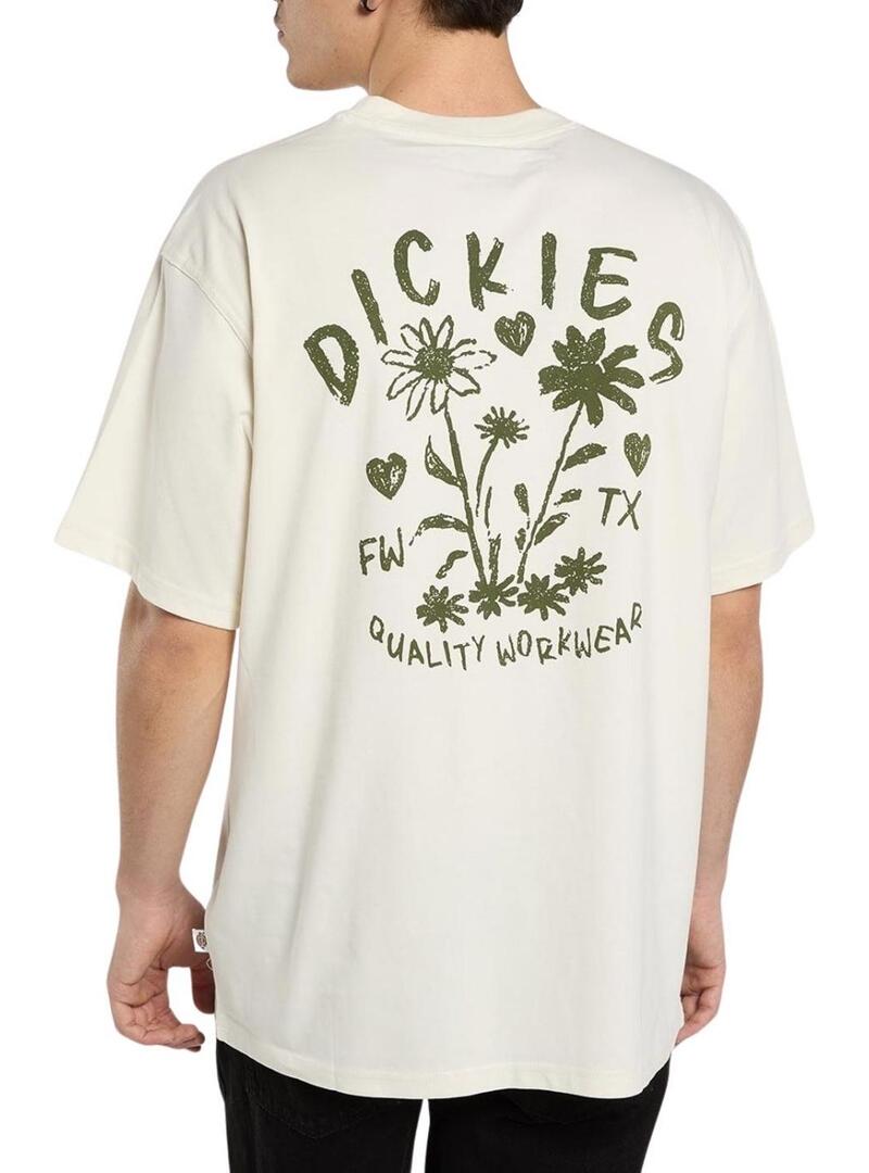Camiseta Dickies Amberley bege para homem.