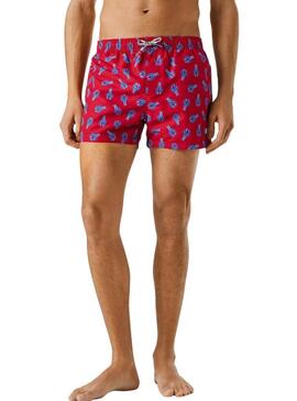 Fato de banho Pepe Jeans Funky Lobster vermelho para homem