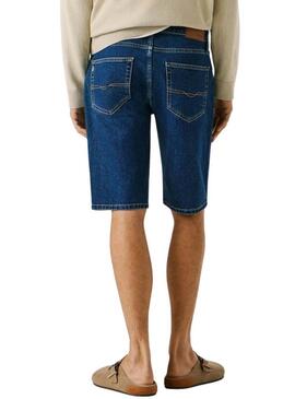 Bermudas compridas Pepe Jeans Cash azul escuro para homem.