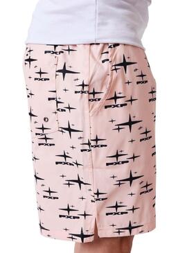 Calção Project x Paris Starfield rosa estampado para homem.