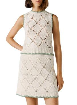 Top Pepe Jeans Kaira branco para mulher