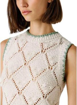 Top Pepe Jeans Kaira branco para mulher