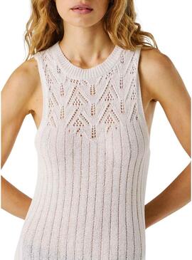 Vestido Pepe Jeans Kenia blanco para mulher.