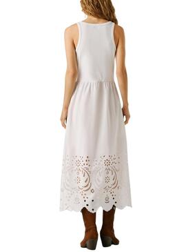 Vestido Pepe Jeans Naomi branco para mulher