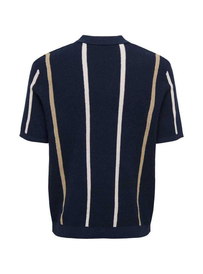 Polo Only and Sons Dark Navy para homem