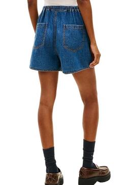 Shorts Tommy Jeans Chambray para mulher