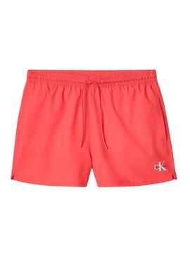 Calção Calvin Klein Jeans coral para homem.