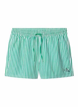 Fato de banho Calvin Klein Jeans Penny Stripe verde para homem