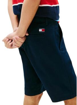 Bermudas Tommy Jeans Scanton azul marinho para homem
