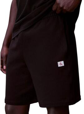 Bermudas Calvin Klein Jeans Badge preto para homem