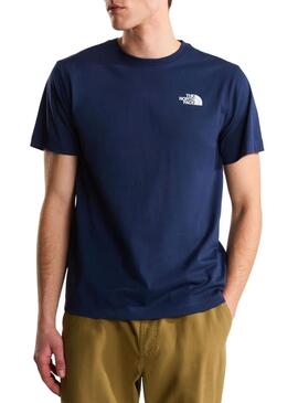 Camiseta The North Face Evo Box azul para homem
