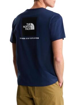 Camiseta The North Face Evo Box azul para homem